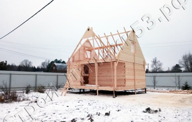 4 Брусовая баня Б-43 6×6, 64 м², Тульская область, Деревня Тесницкое (11)